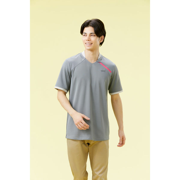KAZEN 楽ポロ グレー SS KZN262-29 1枚（直送品） - アスクル