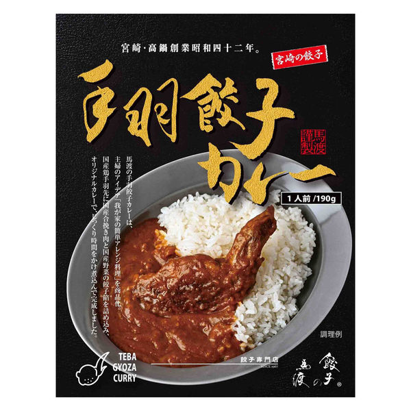宮崎 手羽餃子カレー 1人前・190g 1セット（1個×2）餃子の馬渡