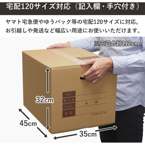 トッパン・コスモ 120サイズダンボール 記入欄手穴 60枚 45×35