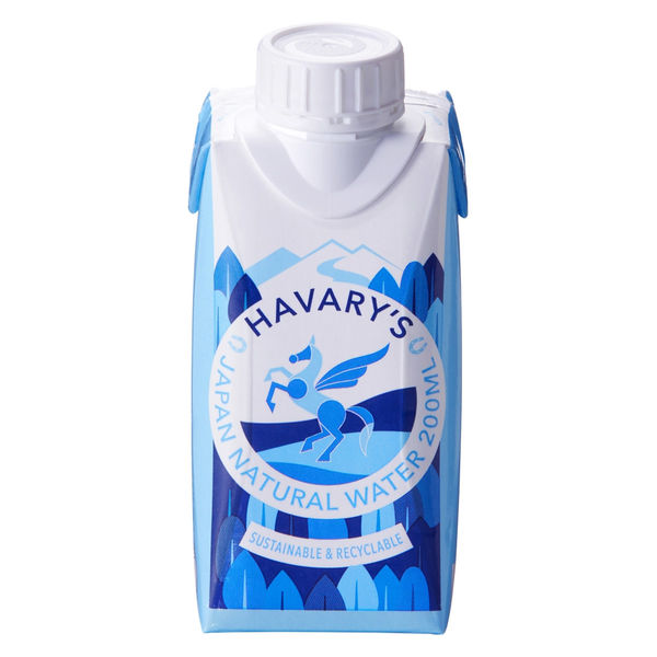 ハバリーズ 紙パック 水 200ml 1箱（12本入） - アスクル