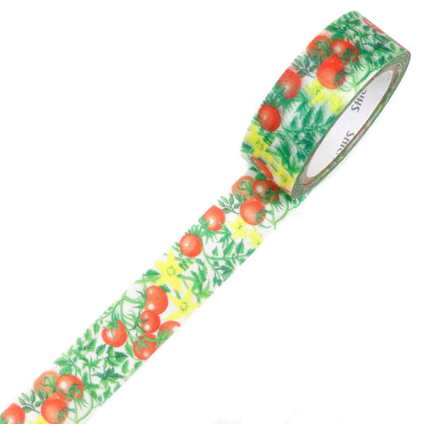 カミイソ産商 マスキングテープ トマト 15mm×7m巻 TR-0253 1個（直送品