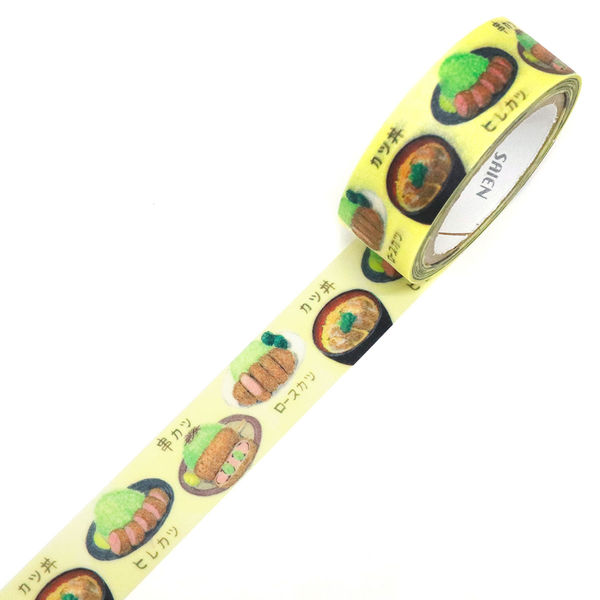 カミイソ産商 マスキングテープ とんかつ屋 15mm×7m巻 TR-0256 1個