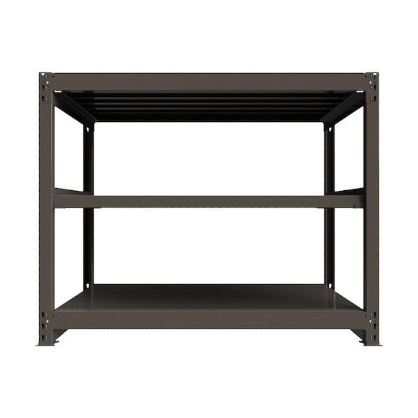 ICHIMAI 重量ボルトレスラック 段荷重1000Kg H1200×W1500×D900 天地3段 単体グレー TH1000-459T3（直送品）