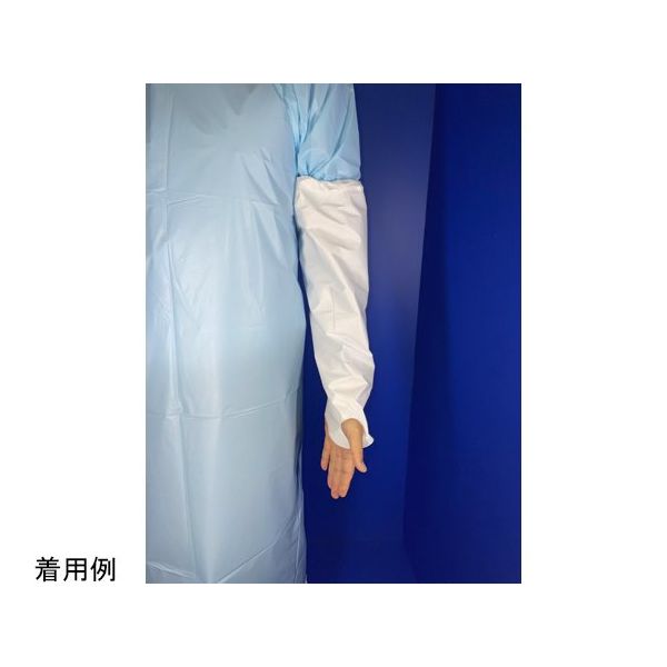 ウィザーライフサイエンス 国産不織布腕カバー 親指フックタイプ 1枚×100枚入 WG3HB 1セット(100枚) 65-4341-05（直送品）
