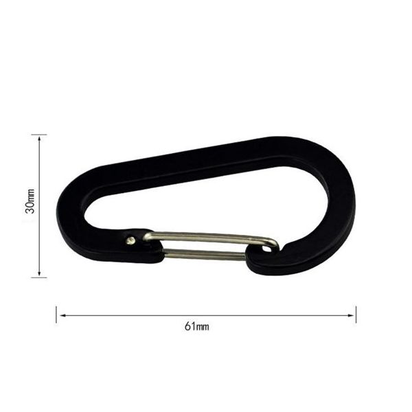 Trimate 組み合わせ用 カラビナ サイズ6 TR-KBN002-BK 1個 67-4918-84