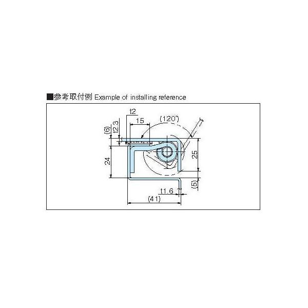 ホシモト 鉄製防水型蝶番 A-72 1個 62-2979-72（直送品） - アスクル