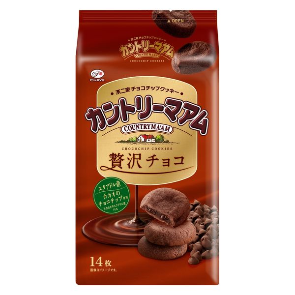 カントリーマアム 贅沢チョコ 14枚入 1セット(1袋×6) 不二家 カントリーマアム 贅沢チョコ 14枚入 1セット(1袋×6) 不二家