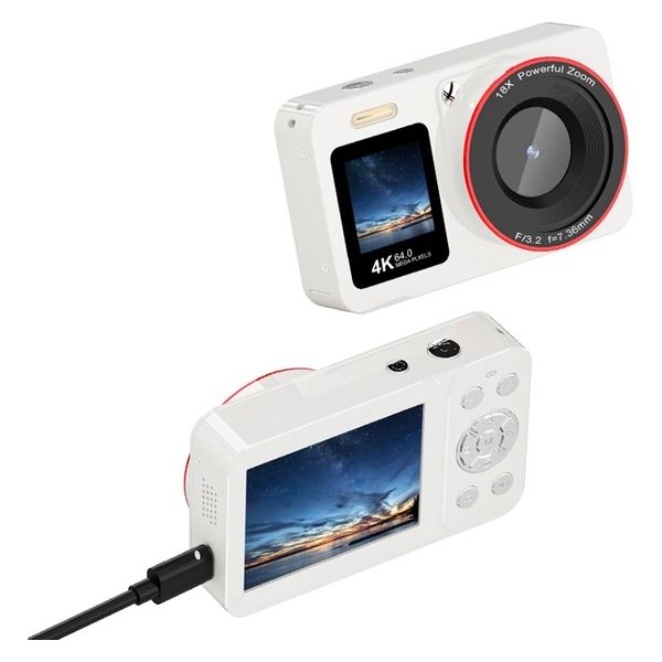 エーインサイト ダブル液晶コンパクトデジタルカメラ4K AI-DD01 1台