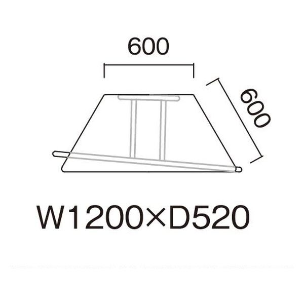 【軒先渡し】ニシキ工業 ECS 教育施設テーブル 幅1200×奥行520×高さ330mm メープル AECS-1252DZ-MP 1台（直送品）