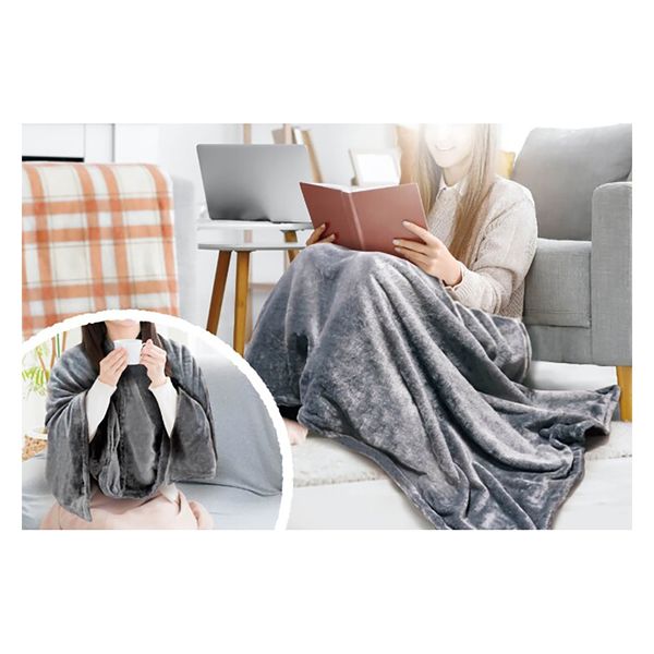 ハック USB給電式フランネル電気毛布 HAC4392A 1枚（直送品