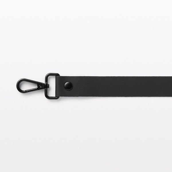 無印良品 自由に組み合わせられるストラップ 黒 約67.5～120×2.3