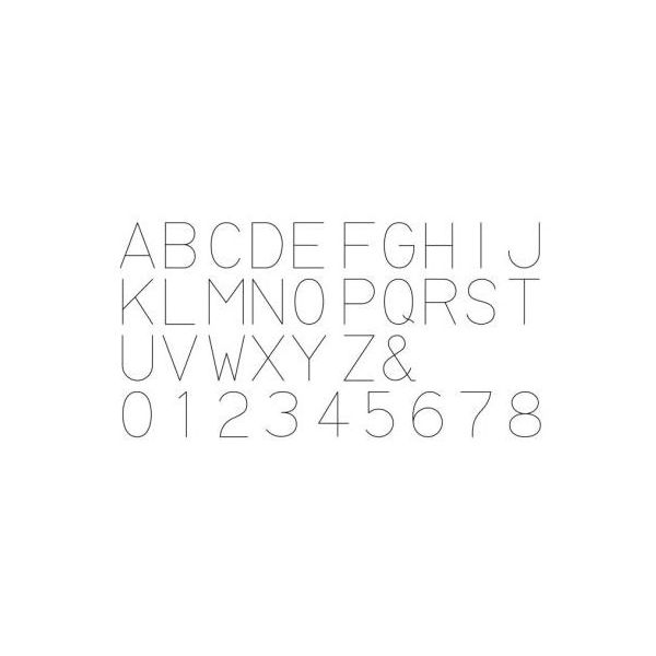 ジーネット 数字刻印セット GSK-60 1個 64-3265-65（直送品
