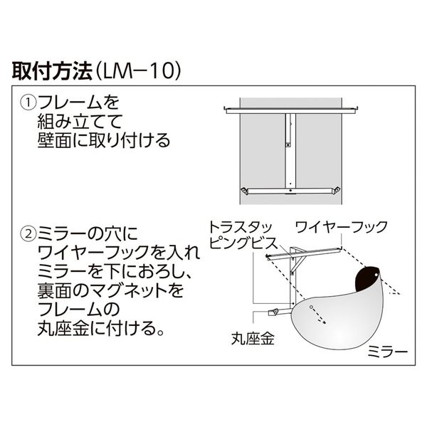 ハーフドームミラー 平面 販売