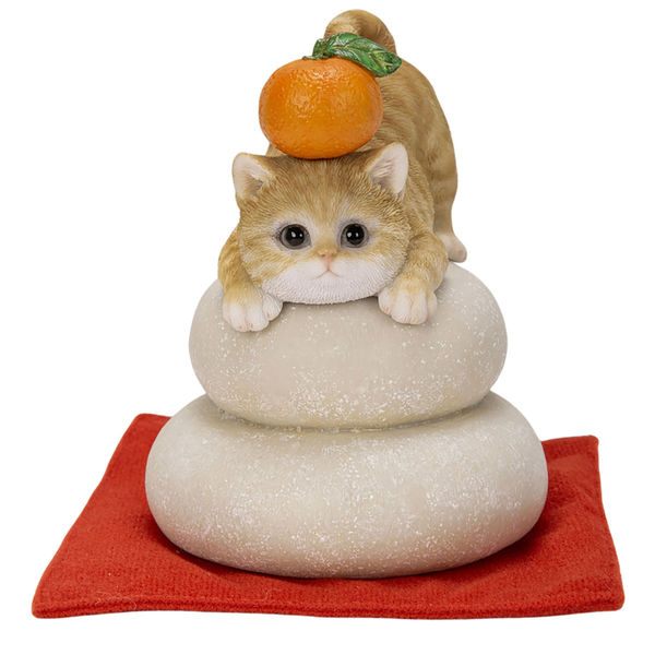 お正月飾り 置物】鏡餅 茶トラ猫★鏡もち 玄関 グッズ インテリア かわいい雑貨 楽天市場】茶トラ 猫 ねこ 置物 ミニ サイズ 12 鏡餅 正月 正月