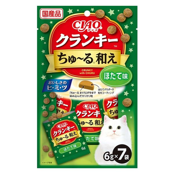 国産品 チャオ クランキー ちゅーる和え 6g×1008袋 144袋　猫　いなば Amazon | （まとめ買い）いなばペットフード CIAO クランキー