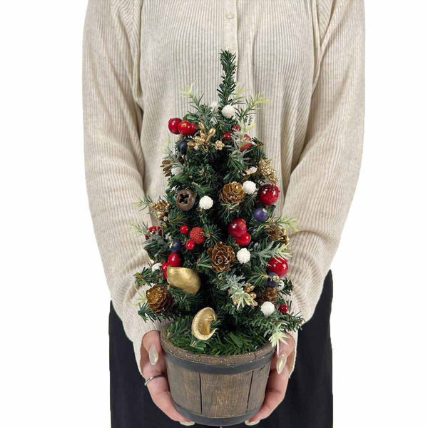 軒先渡し】ストア・エキスプレス 卓上クリスマスツリー 33cm ベリー