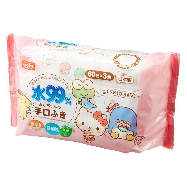 キティ 水99.9% ウェットティシュ ケース付き ハローキティ 水99.9