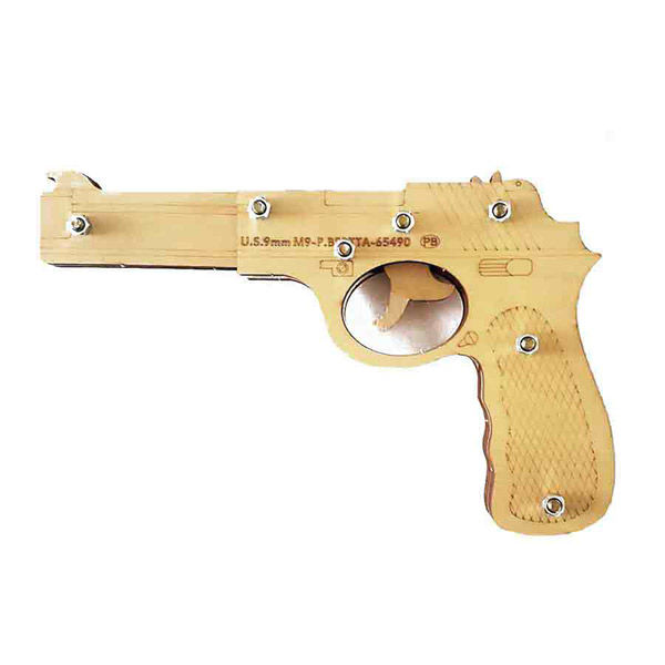 シヤチハタ 輪ゴムピストル 回転式 6連射 モデル6 TROS-RBG6 1