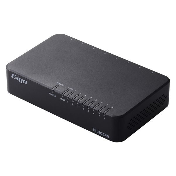 8ポート スイッチングハブ 本体 バッファロー Giga 8ポート スイッチングハブ 電源内蔵 金属筐体