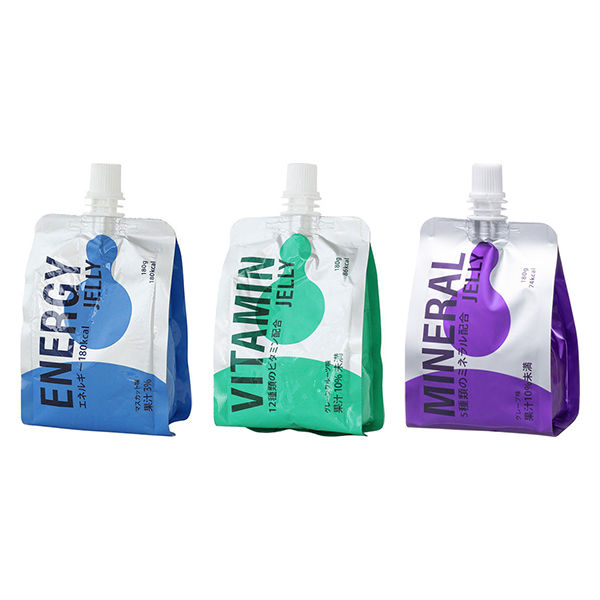 LOHACO・アスクル限定】ENERGY・VITAMIN・MINERAL ゼリー 180g 6個（3種×各2個） アソートセット オリジナル -  アスクル