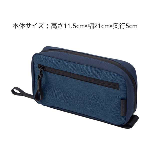 【新品】VAKT ポーチ ブルー スクエア型 新品】VAKT ポーチ ブルー スクエア型 スクエアポーチ(モール