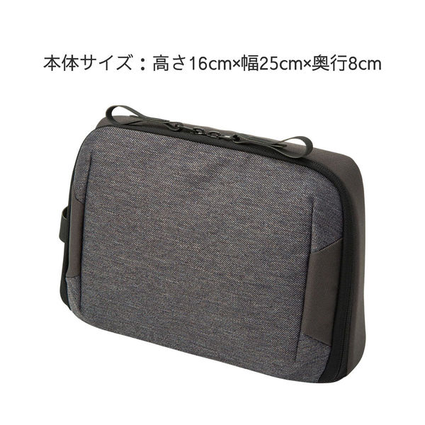 クツワ デスクポーチ グレー FS110GY 1セット(2個)（直送品