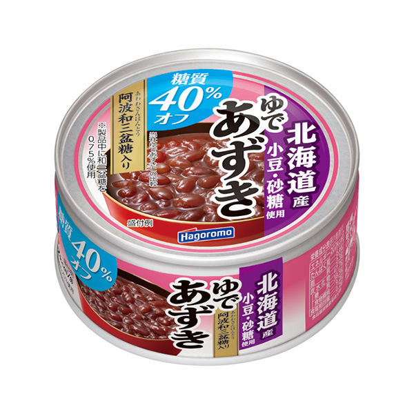 北海道産ゆであずき 糖質40％オフ 165g 1セット（4缶
