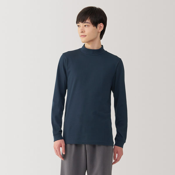 メンズ】無印良品 紳士 あったか綿 厚手 ハイネック長袖Tシャツ