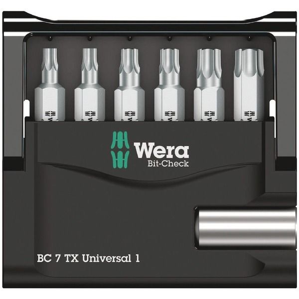 Wera Werk ヴェラ 7点組 ビットチェック ビットセット TX#1 056294 56294 1セット（直送品） - アスクル