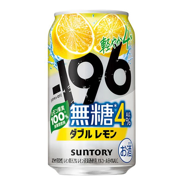 チューハイ -196 無糖 ＜ダブルレモン＞ 4％ 缶 350ml 2ケース（48本