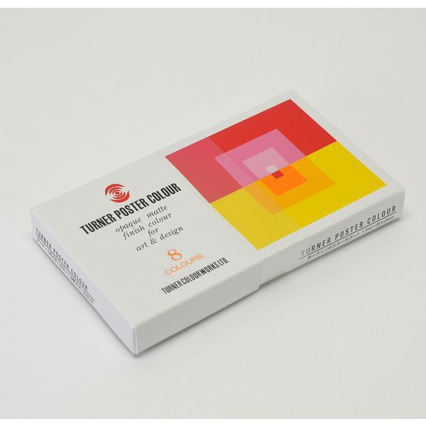 ターナー色彩 ポスターカラー 11ml 8色スクールセット PC8C
