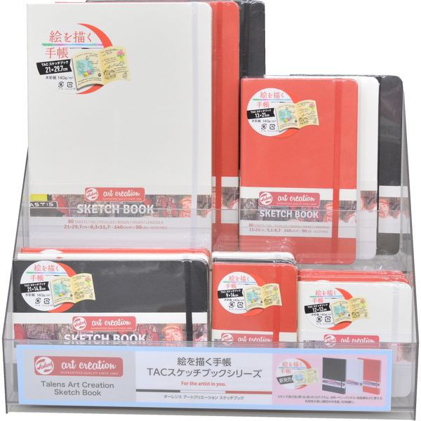 ターレンスアートクリエーションTACスケッチブック黒 12X12