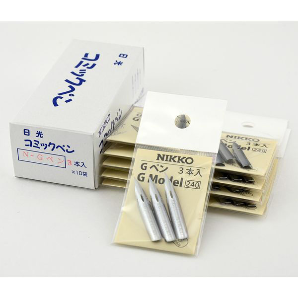 立川ピン製作所 日光)Gペン (3本入リ) NG-3 1セット(1袋3本入×10