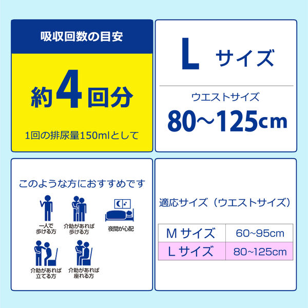 アテント うす型さらさら長時間パンツ 脚まわりロング丈 男女