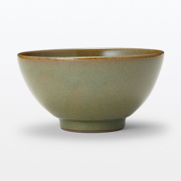 無印良品 萬古焼 飯碗 大 ビードロ釉 約直径13cm 良品計画 - アスクル
