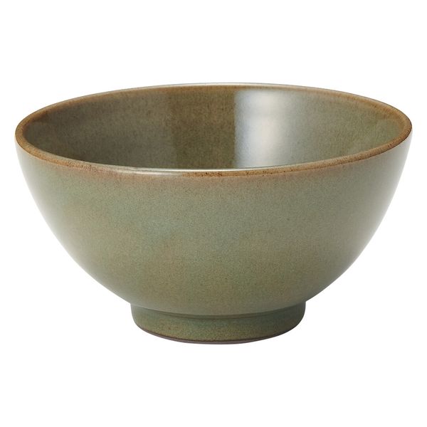無印良品 萬古焼 飯碗 大 ビードロ釉 約直径13cm 1セット（1個×5