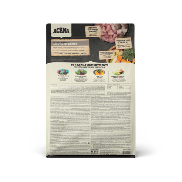アカナ 総合栄養食 ライト＆フィット レシピ 成犬 2kg 1袋 ACANA