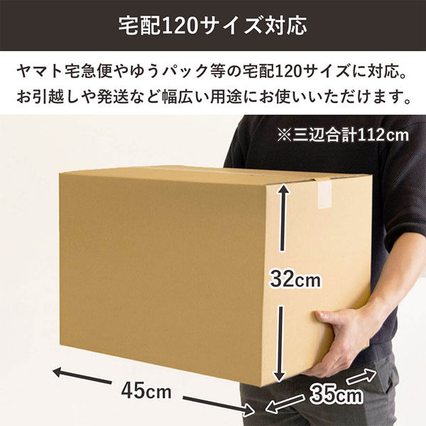 シモジマ 120サイズダンボール 45×35×32cm 4571689031761 1セット（3枚