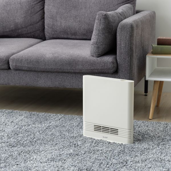 QUADS 省エネスリムセラミックヒーター メカ式 アイボリー QS422IV 1台