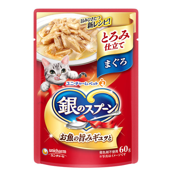 Nutro　銀のスプーン　キャットフード パウチ 銀のスプーン パウチ 60g×12袋 銀のスプーン ユニ・チャーム
