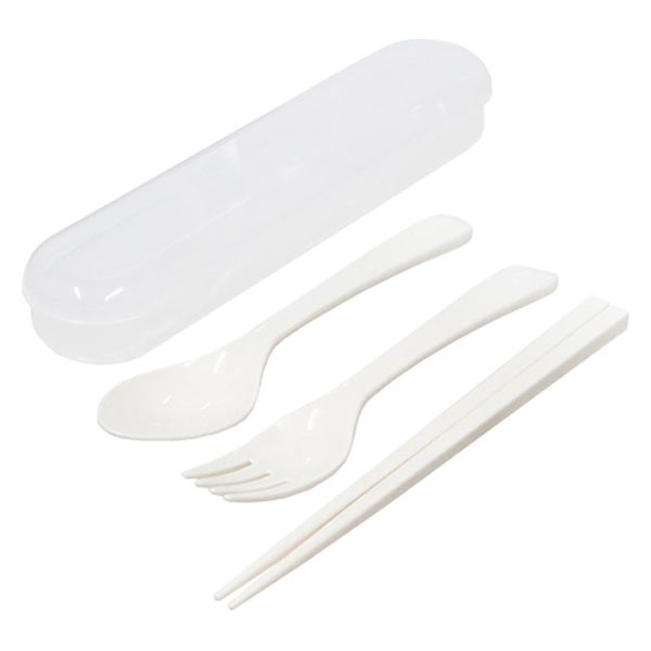 山田化学 G&B カトラリー3点セット ホワイト 18182 1セット(5個)（直送