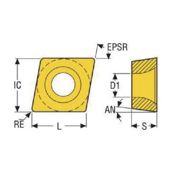 セコ・ツールズ・ジャパン セコ 旋削ISOポジインサート(超硬/サーメット) TM2501 CCMT09T308-M5 1セット(10個)（直送品）