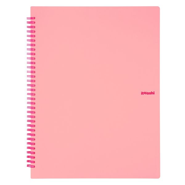 プラス イトオシ ツインリング型ファイル A4 9ポケットタイプ ピンク