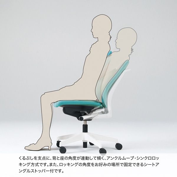 イトーキ フルゴチェア 布地張り ハイバック ループ肘 ブラック