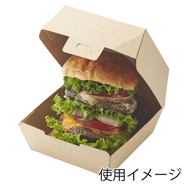 シモジマ ネオクラフト バーガーBOX L 004248030 1セット(160枚 シモジマ ネオクラフト バーガーBOX L 004248030 1セット(160枚