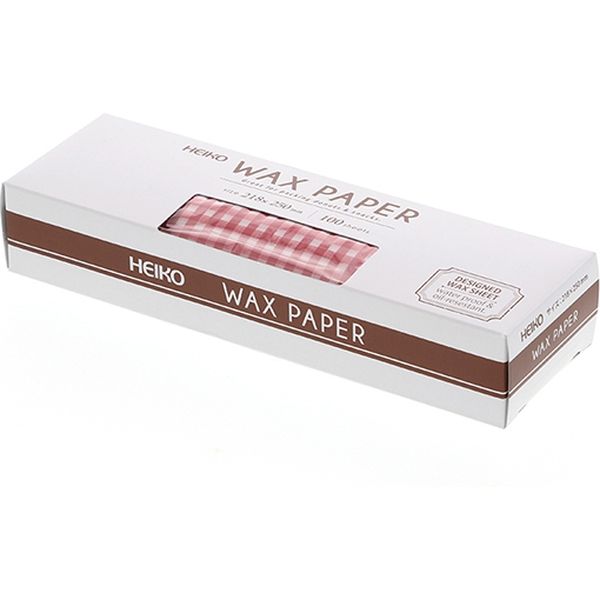 シモジマ WAXペーパー 21.8ー25 ギンガム赤 004527009 1セット(1