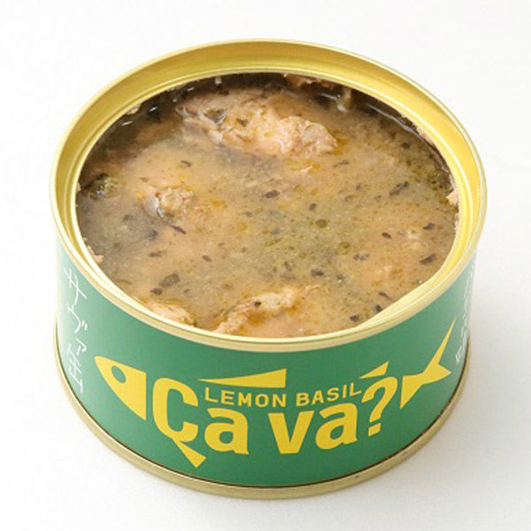 岩手缶詰 岩手県産 国産サバのレモンバジル味 Ca va?（サヴァ）缶 24缶