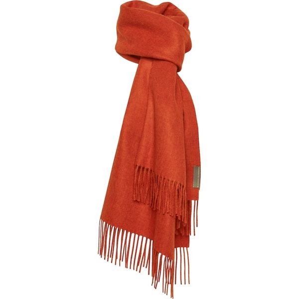 Silkeborg Uldspinderi ストール Cusco パンプキンオレンジ 00-1027