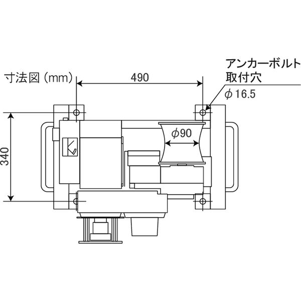 ケーブルウインチ CW-1500C 1個 育良精機（直送品） - アスクル