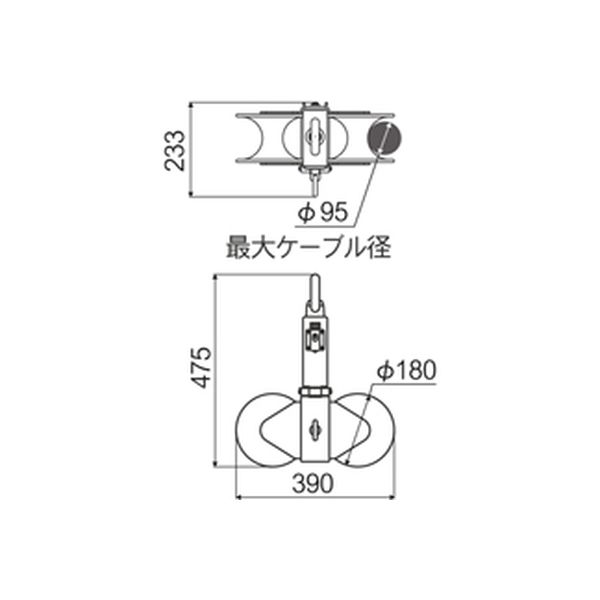 シーソー金車 ISK-CB300 1個 育良精機（直送品） - アスクル